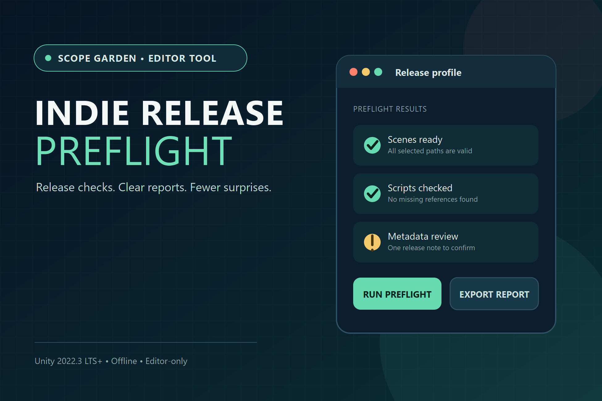 Indie Release Preflight product cover