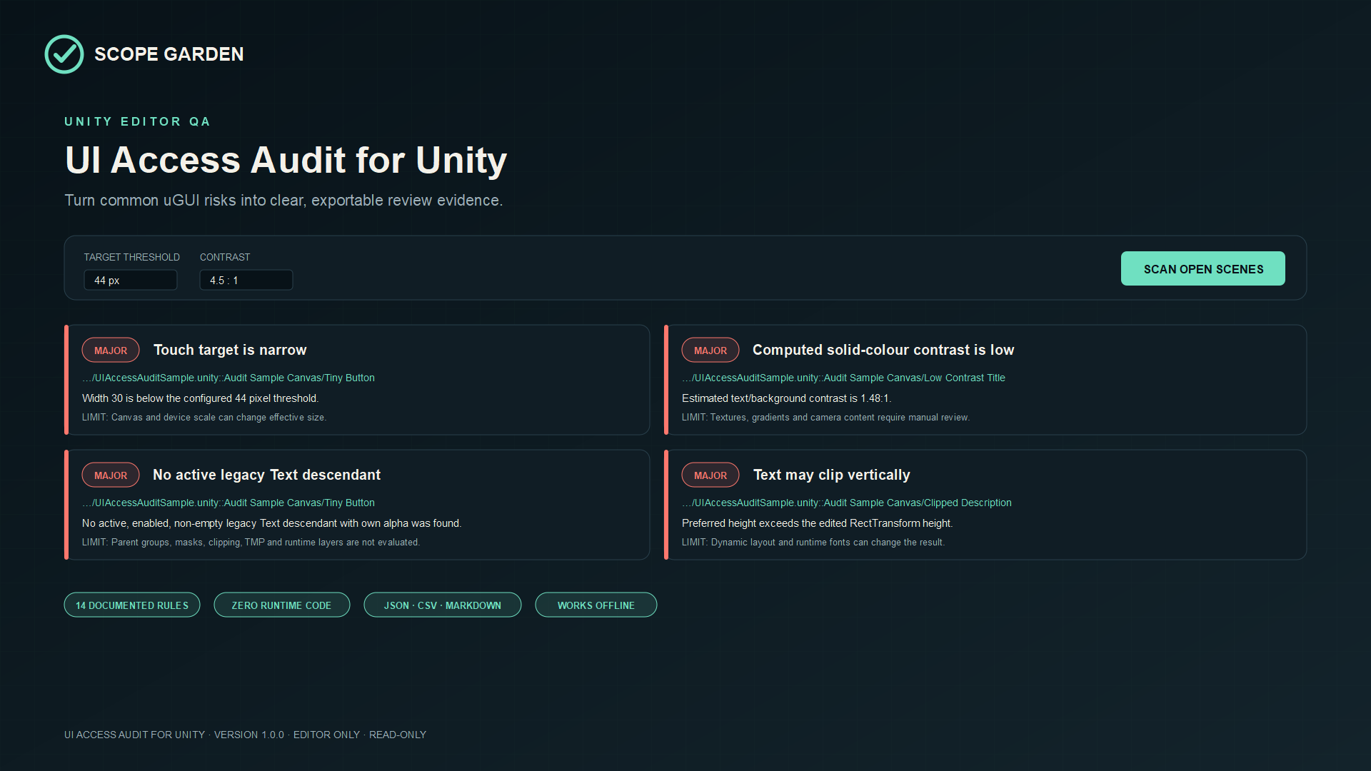 UI Access Audit for Unity product cover